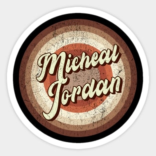 Vintage brown exclusive - micheal jordan Sticker